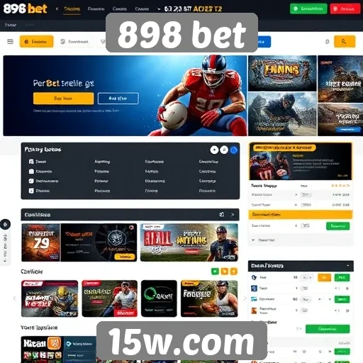 Interface do usuário do site 898 bet avaliada